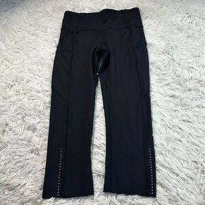 Lululemon Fast & Free Crop II *Nulux 19" Black